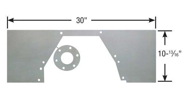 Competition Engineering MOC4037 Steel Mid Mount Motor Plate Ford 429/460