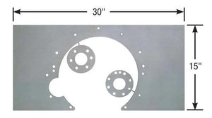 Competition Engineering MOC4038 Steel Mid Mount Plate Chrys SB w/ 727/A904