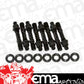 Aeroflow AF37-0603BLK Blower Stud Kit Black Studs Black Finish 2.9" Oal