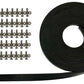 Competition Engineering MOC4901 WindsHEIld Install Kit 1/4" Thick Rubber Seal w/ 50 Stainless Screws & Loc Nuts