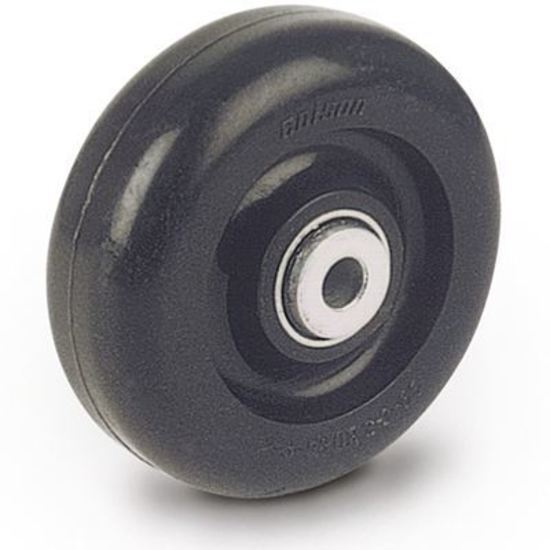 Competition Engineering MOC7060 Replacement Wheel Synthetic Rubber 3 1/2 Diameter Ball Bearing 3/8 Hole Wheel-E-Bar (each)