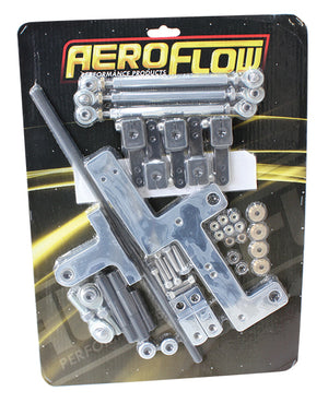Aeroflow AF42-1070 4150 Shiny 671 Series Carb Linkage Blower Kit