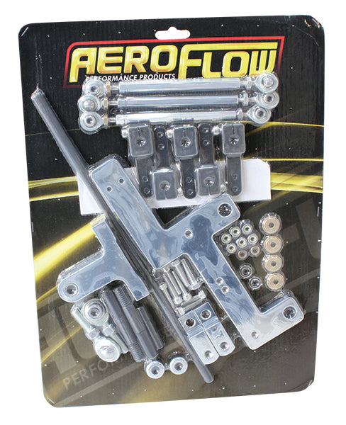 Aeroflow AF42-1070 4150 Shiny 671 Series Carb Linkage Blower Kit