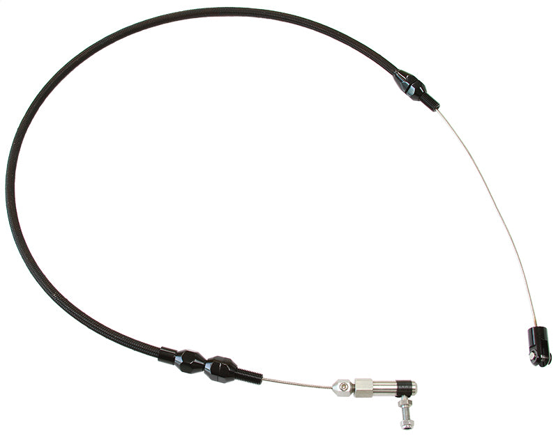 Aeroflow AF42-1102BLK Throttle Cable Stainless Steel 48" Long Black S/S AF42-1102Blk