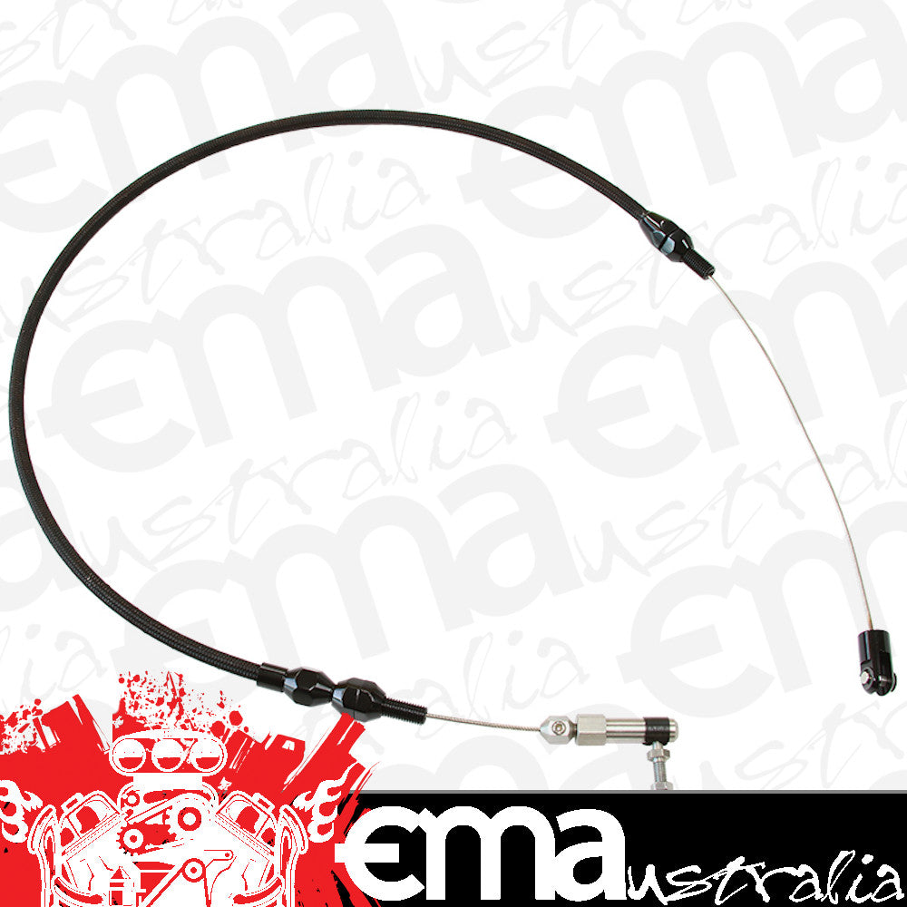 Aeroflow AF42-1103BLK Throttle Cable Stainless Steel 60" Long Black S/S AF42-1103Blk