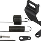 Aeroflow AF42-1104BLK Throttle Cable Bracket & Spring Black AF42-1104Blk