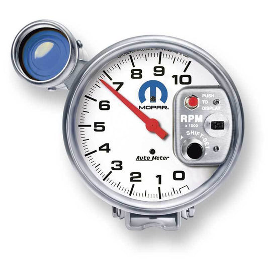 5" Tachometer 10000 RPM w/ Shift Light White Face w/ Mopar Logo MP4510419