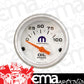 2-1/16" Oil Pressure Gauge 0-100 PSI White Face w/ Mopar Logo MP4510422