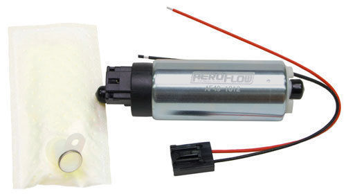 Aeroflow AF49-1012 Efi In Tank Pump 163LPH @ 5Barinlet Screen & Harness Suppl