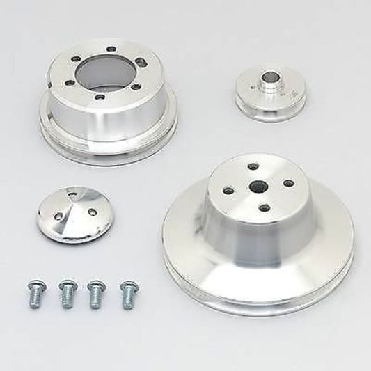 March Performance Products MPP10010 Performance 1-Groove V-Belt Pulley Set suit Chrysler 383-440 V8
