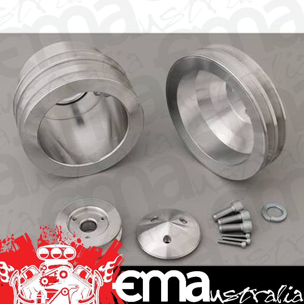 March Performance Products MPP1595 March Performance 3-Groove V-Belt Pulley Set suit Ford 289-351W 1965-69