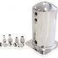 Aeroflow AF49-1016 Surge Tank 2.5L Spun Alloy 3x3/8 1x1/2 Or 3x -6AN 1x -8An