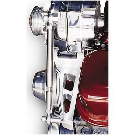 March Performance Products MPP20721 March Performance Billet Alternator Bracket Chev Sb265-350 Short w/Pump