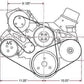 March Performance Products MPP21695-08 March Sport Track Serpentine Kit Black Chev SB V8 w/ P/S No A/C