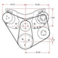 March Performance Products MPP22150 March Nostalgia Series A/C & P/S Serpentine Kit suit Chev SB 265-400 V8