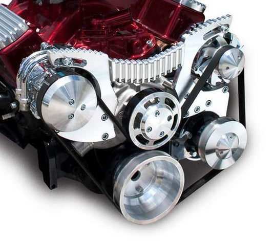 March Performance Products MPP22150 March Nostalgia Series A/C & P/S Serpentine Kit suit Chev SB 265-400 V8