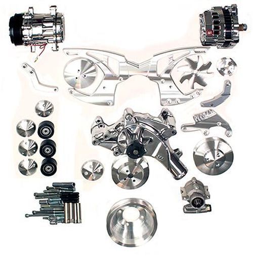 March Performance Products MPP30440 March Performance Style Track Serpintine Kit suit Ford 351C P/S & A/C