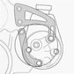 March Performance Products MPP80160 March Performance Power Steering Bracket Chev SB Long Water Pump