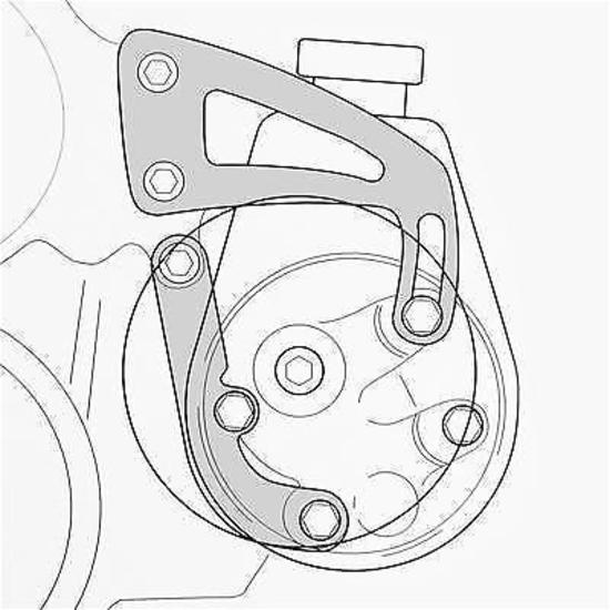 March Performance Products MPP80160 March Performance Power Steering Bracket Chev SB Long Water Pump