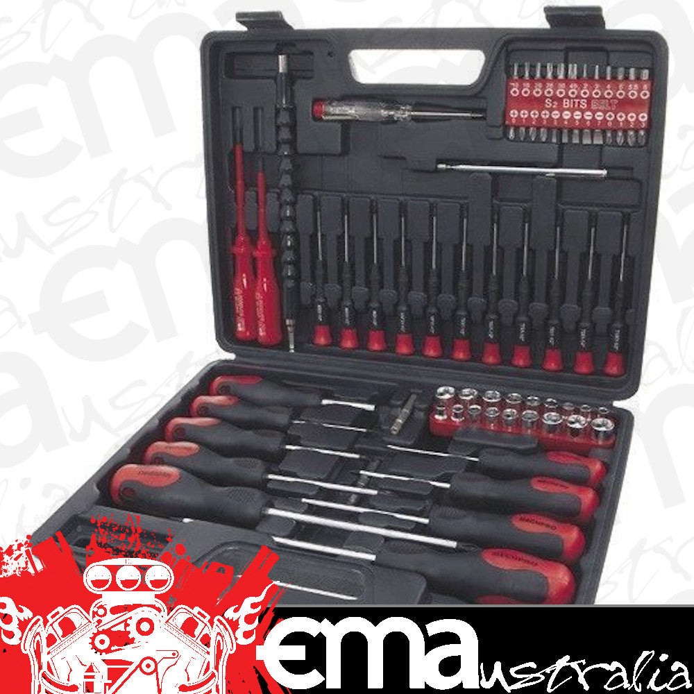 MecHPro MPS109K 70 Piece Screwdriver Set w/ Carry Case