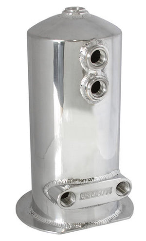 Aeroflow AF49-1024 Surge Tank 2.5L Spun Alloy Dual Feed Option 4 x -8ORB