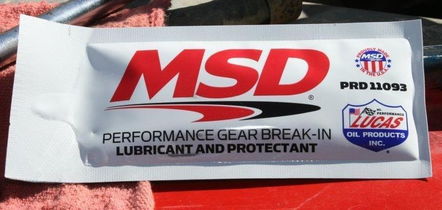MSD Ignition MSD11093 Performance Gear Break-In Lubricant 18.5mmMl (5/8 Fl.Oz) Satchel