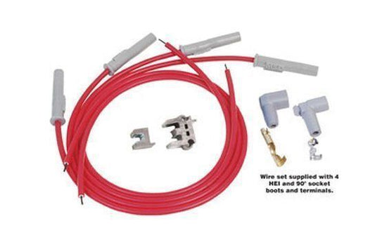 MSD Ignition MSD31159 8.5mm Super Conductor Plug Leads Universal 4 Cyl Multi Angle Boots
