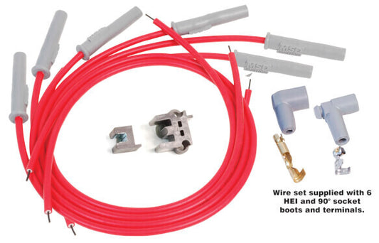 MSD Ignition MSD31179 8.5mm Multi Angle Spark Plug Leads 6 Cyl Universal