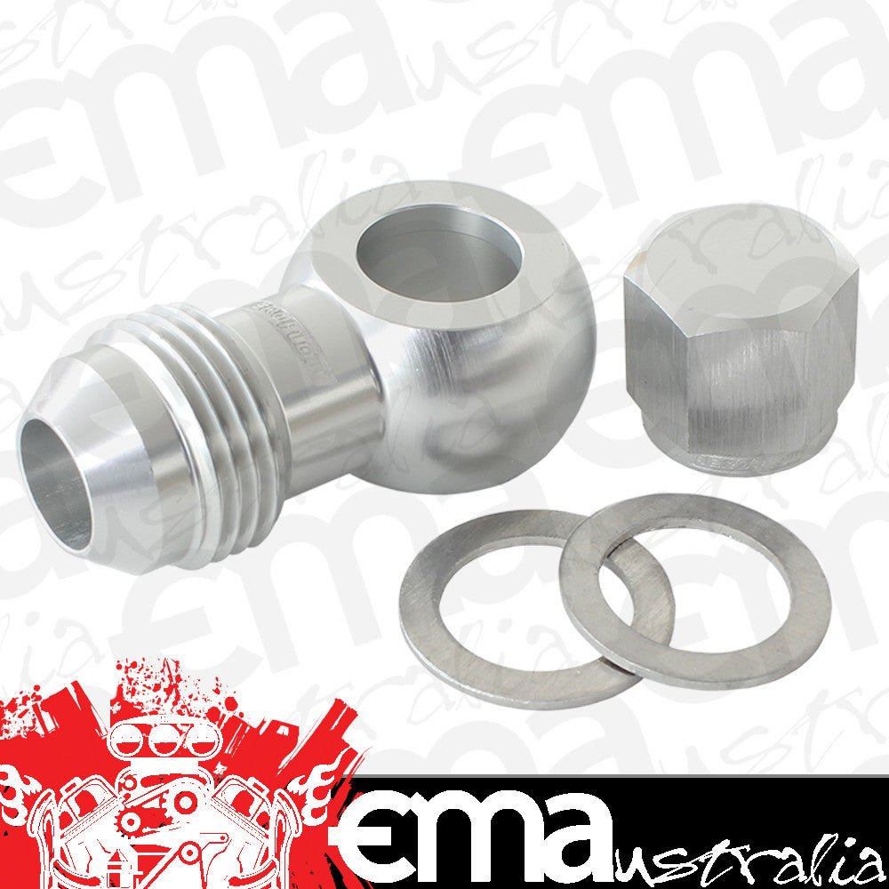 Aeroflow AF49-1035S Aeroflow / Bosch Fuel Pump Banjo Kit to -8AN Inc Washers