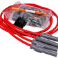 MSD Ignition MSD31449 8.5mm Super Conductor Spark Plug Lead Set Red 4 Cylinder Car & M/Cycle Universal Kit