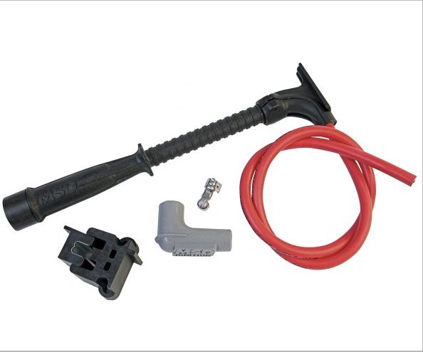 MSD Ignition MSD31559 Super Conductor Plug Lead Set 8.5mm Race Dual Plug Hemi HEI Red