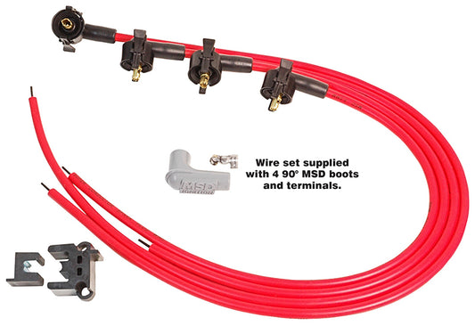 MSD Ignition MSD31689 Universal Super Conductor Leads 4 Cyl Midget