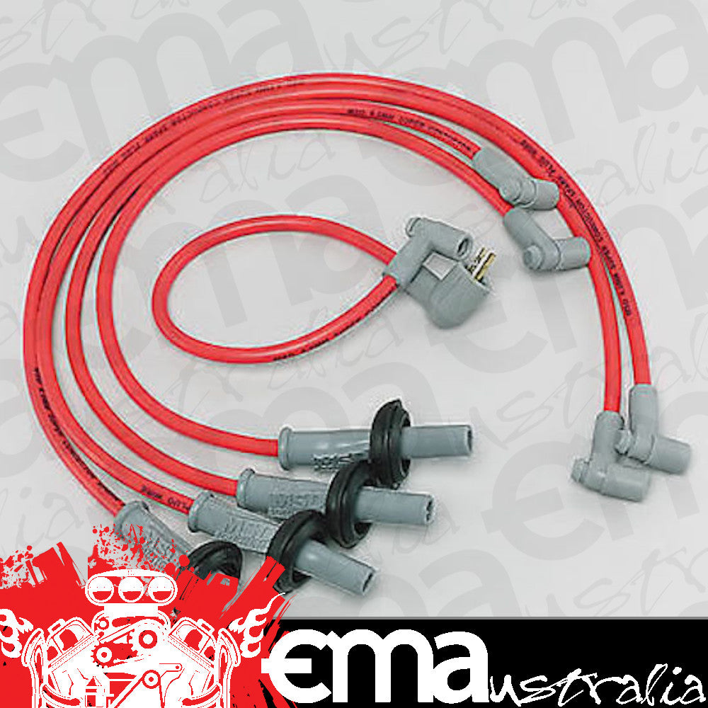 MSD Ignition MSD31939 8.5mm Super Conductor HEI Plug Lead Set Red Volkswagen 4 Cyl