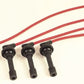 MSD Ignition MSD32319 Super Conductor Plug Lead Set 8.5mm Red Honda Civic 4 Cyl 1988-'95