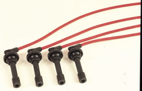 MSD Ignition MSD32319 Super Conductor Plug Lead Set 8.5mm Red Honda Civic 4 Cyl 1988-'95