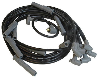 MSD Ignition | MSD32733 | Super Conductor Plug Lead Set 8.5mm Black Chrysler 383-440Cid HEI
