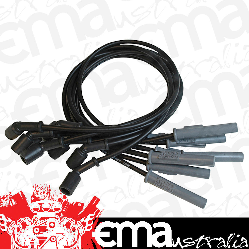 MSD Ignition MSD32823 Super Conductor Plug Lead Set 8.5mm Holden Commodore V8 Ls2