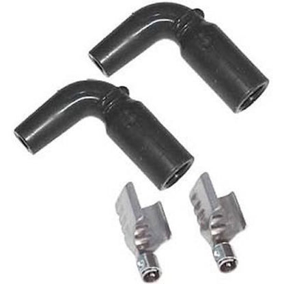 MSD Ignition MSD3303 Replacement 90 Distributor Boots 8.5mm Silicone Black (pair)