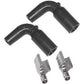 MSD Ignition MSD3303 Replacement 90Ç÷ Distributor Boots 8.5mm Silicone Black (pair)