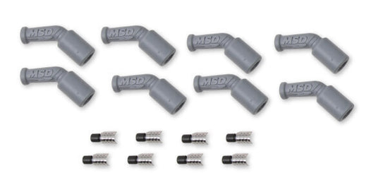 MSD Ignition MSD33048 LS 45 Degree Boots & Terminals Pack Of 8