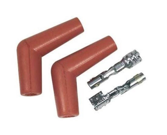 MSD Ignition MSD3326 Pro Racing Boots Hi Temp 115 Orange Silicone Spark Plug Boots (pair)