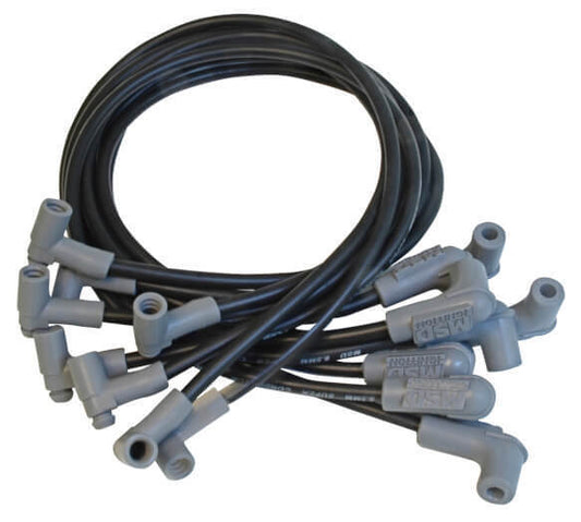 MSD Ignition MSD35653 8.5mm Spark Plug Lead Set Blk Chev SB W/ HEI Tower Ca