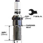 MSD Ignition MSD3743 Iridium Spark Plug 5Ir6Y Resistor Type w/ Projected Tip (Tapered Seat. 14Mm X 25Mm w/ 5/8" Hex)