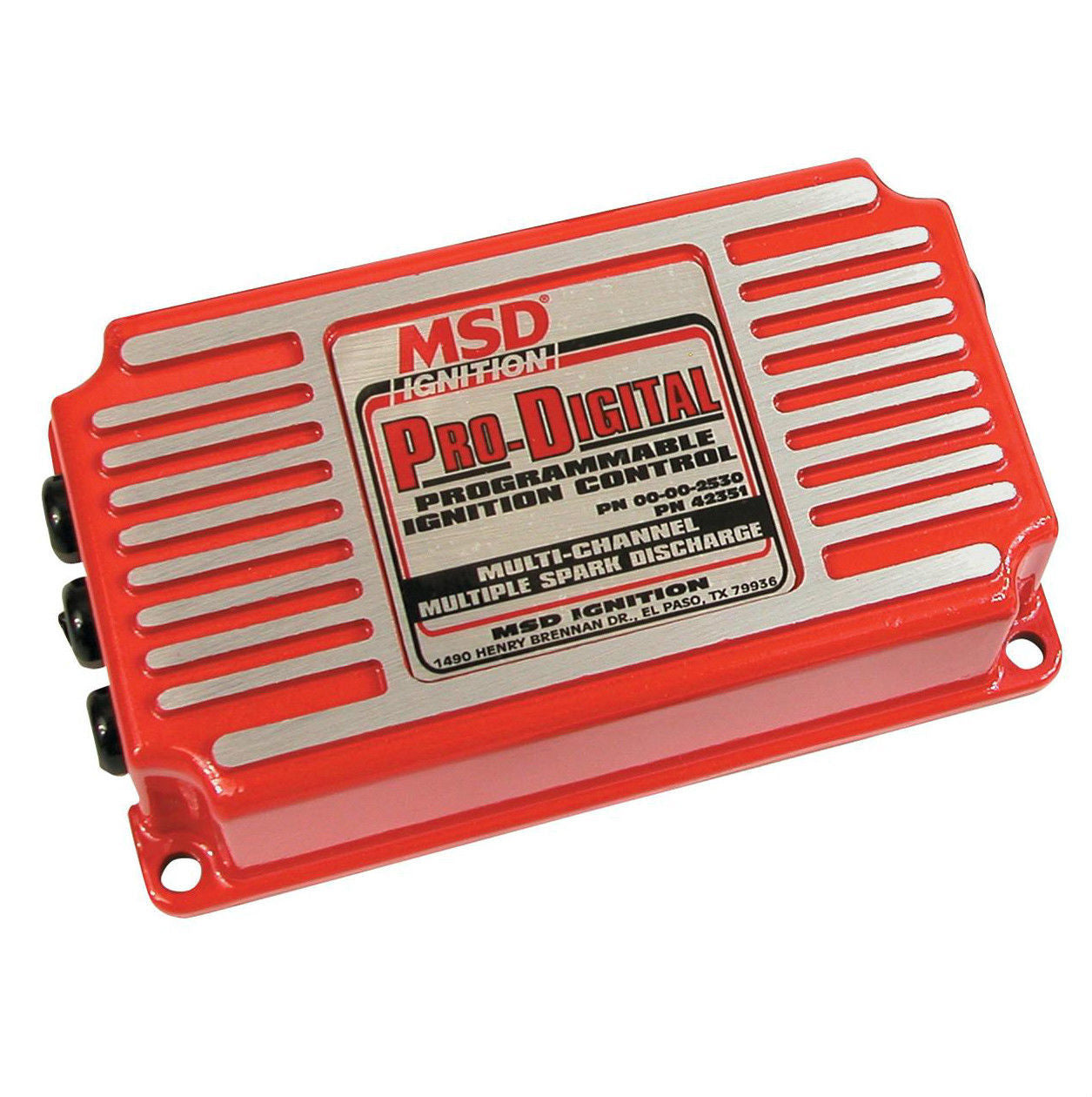 MSD Ignition MSD42351 Multi-Channel Water Craft Ignition Control Box Red Three Stage