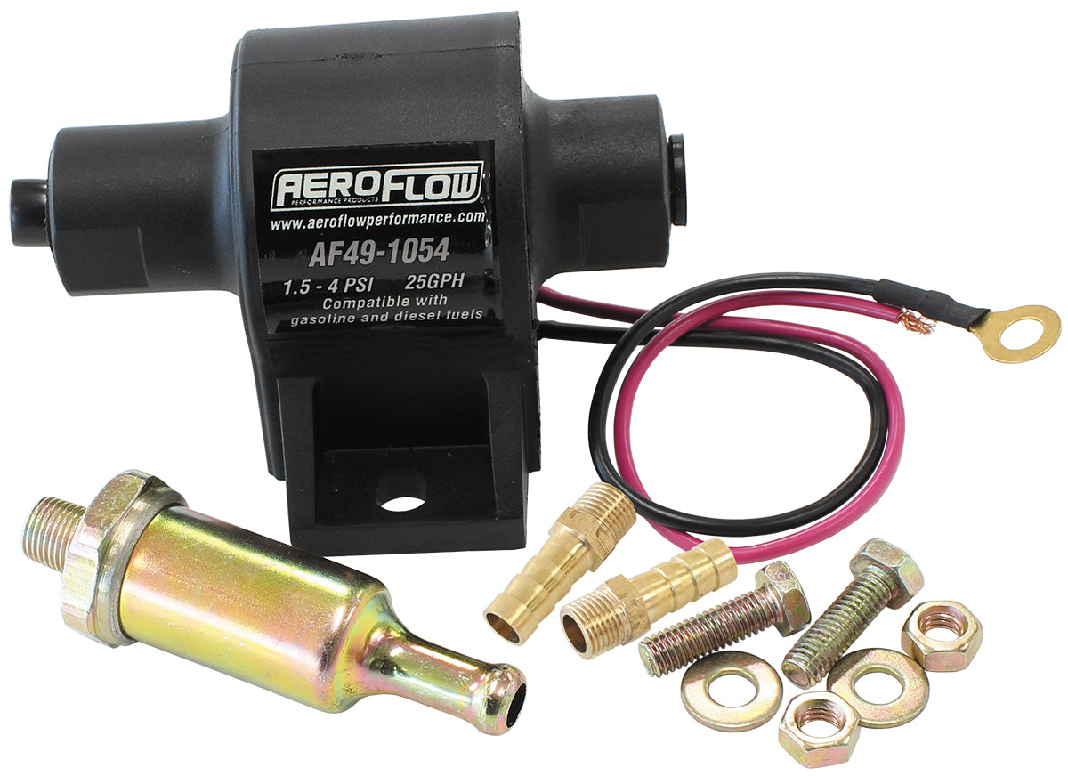 Aeroflow AF49-1054 1.5 - 4 Psi 25 GPH Inline Pump1/8" NPT Inlet with 5/16" Out