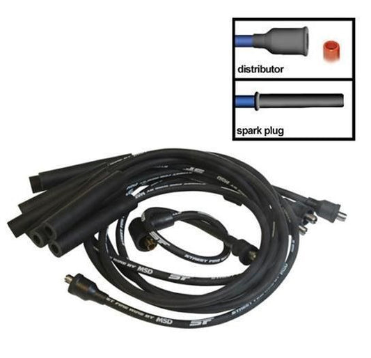 MSD Ignition MSD5530 Chrysler SB 273-360 Street Fire Spark Plug Lead Set 8mm