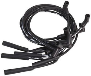 MSD Ignition MSD5540 Ford 351W/351M/400/460 Spark Plug Wires Street Fire 8.0mm Black Straight Boots (set)