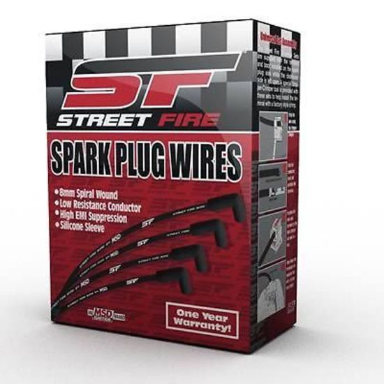 MSD Ignition MSD5551 Universal V8 8mm Street Fire Spark Plug Wire (set)