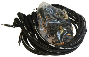 MSD Ignition MSD5553 Universal V8 Street Fire Ignition Lead 8mm Black 90Ç÷ Plug Boots Socket & HEI Distributor Cap (set)