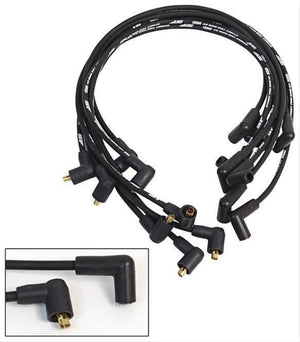 MSD Ignition MSD5564 Chev SB Street Fire Plug Lead Set Black 8mm Under Manifold